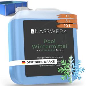 NASSWERK Pool-Wintermittel mit Algo-Shield Formel, Überwinterungskonzentrat, Kanister 5 Liter