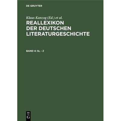 Sl - Z, Gebundene Ausgabe von , De Gruyter, 978-3-11-010085-3