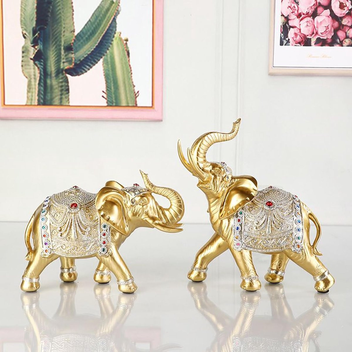 Dieren Beeldje Pond - Hars Ornament voor Woonkamer Decoratie