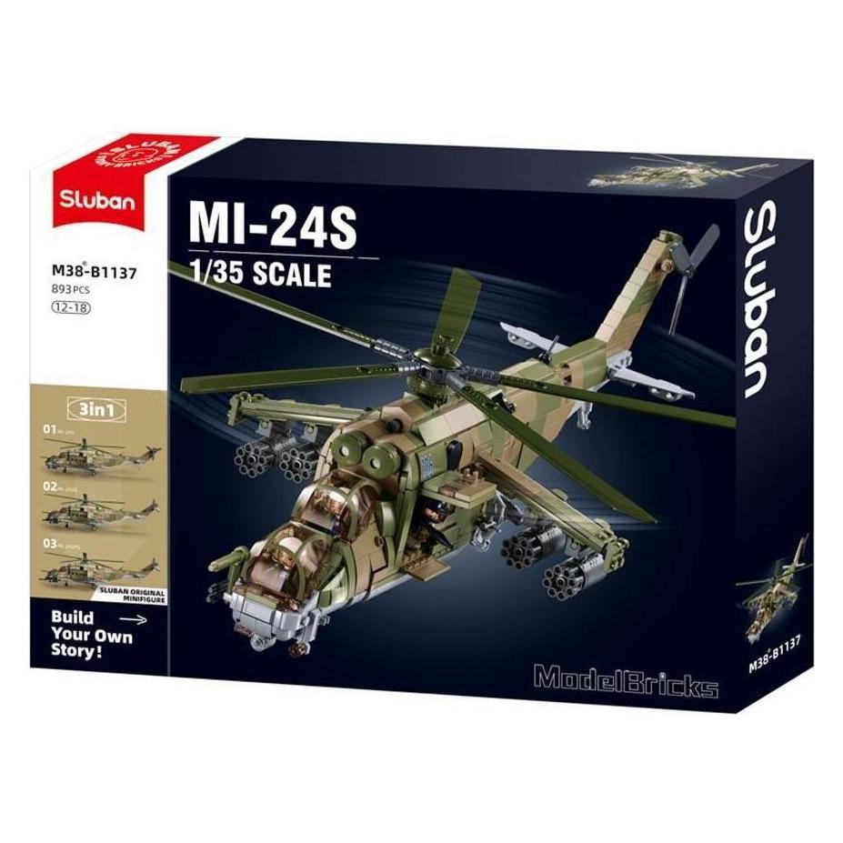 Sluban Hubschrauber MI-24S Gunship (SL96007)