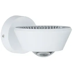 Paulmann LED Wandleuchte SABIK, IP44, Up/Down, Linsenoptik, 13W 2700K 570lm, dimmbar, Weiß matt PAUL-70946