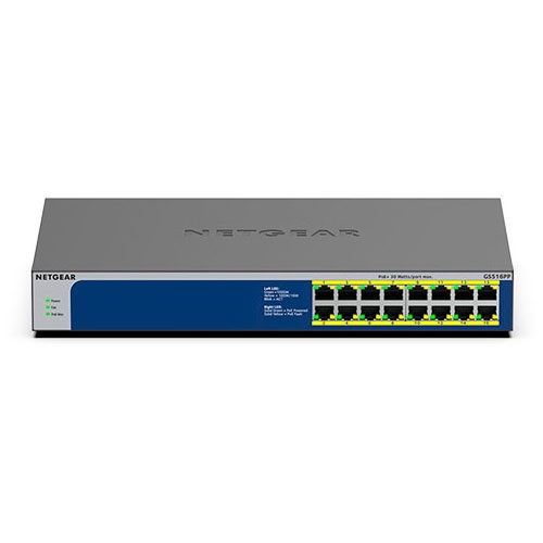 Netgear 16-PORT GB UNMGD POE+ SWITCH