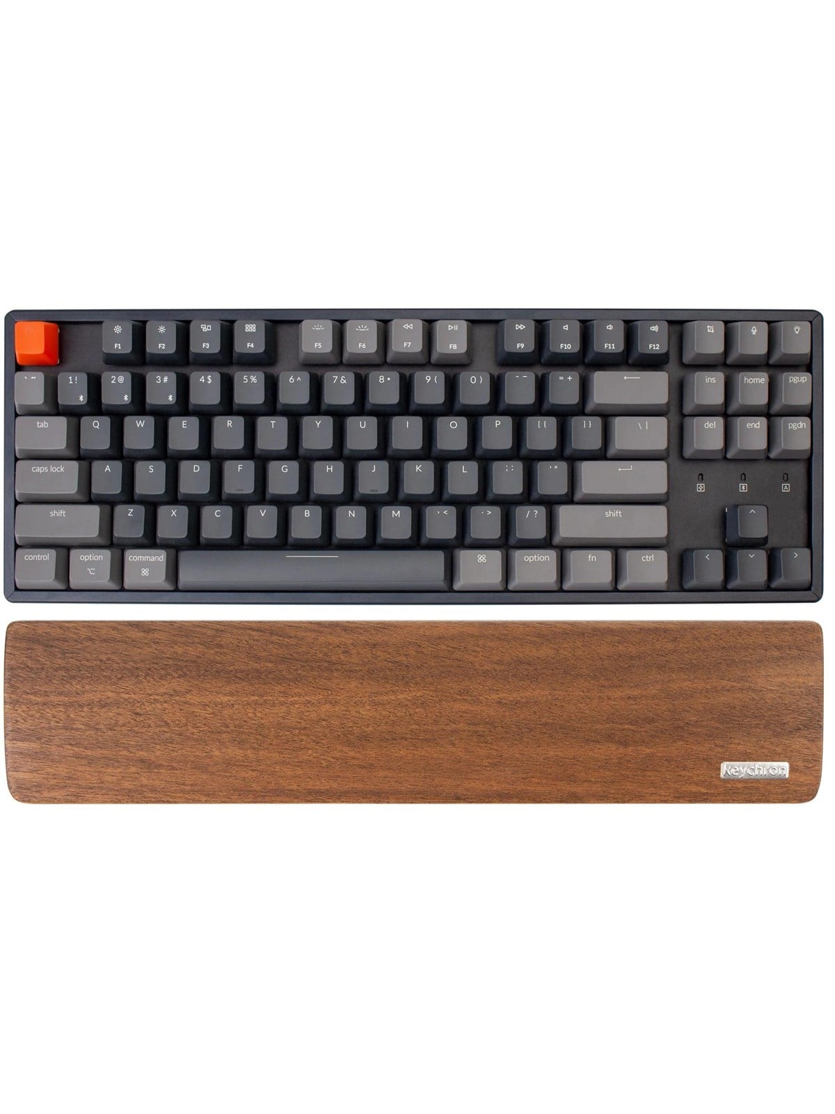 Keychron Walnut Wood Palmrest for K8 / C1 - Gaming Tastatur - Braun