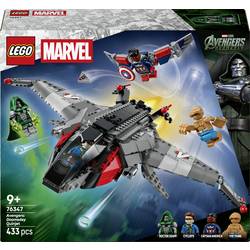 LEGO MARVEL SUPER HEROES 76347 LEGO® MARVEL SUPER HEROES Avengers: Doomsday Quinjet; Sammelbauset mit Minifiguren von Captain America, Zyklop, Doctor Doom und The Thing