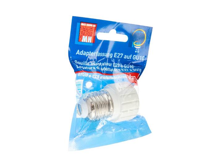 Adapterfassung E27 auf Gu10 / Farbe: Weiss