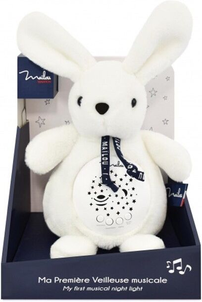 Veilleuse musicale Lapin blanc - Maïlou Tradition