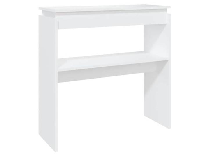 LMTYOENFG Konsolentisch Weiß 80x30x80 cm Flurtisch Holzwerkstoff Kompakter Ablagetisch für Schlafzimmer, Wohnzimmer und Eingangsbereich. Pflegeleichte Oberfläche mit praktischem Kippschutz.