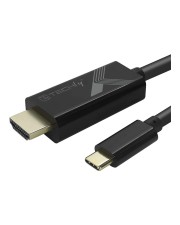 Techly Adapter Kabel USB-C M auf HDMI 2.0 4K schwarz 5m 5 m Schwarz (IADAP-USBC-HDMI5TY)
