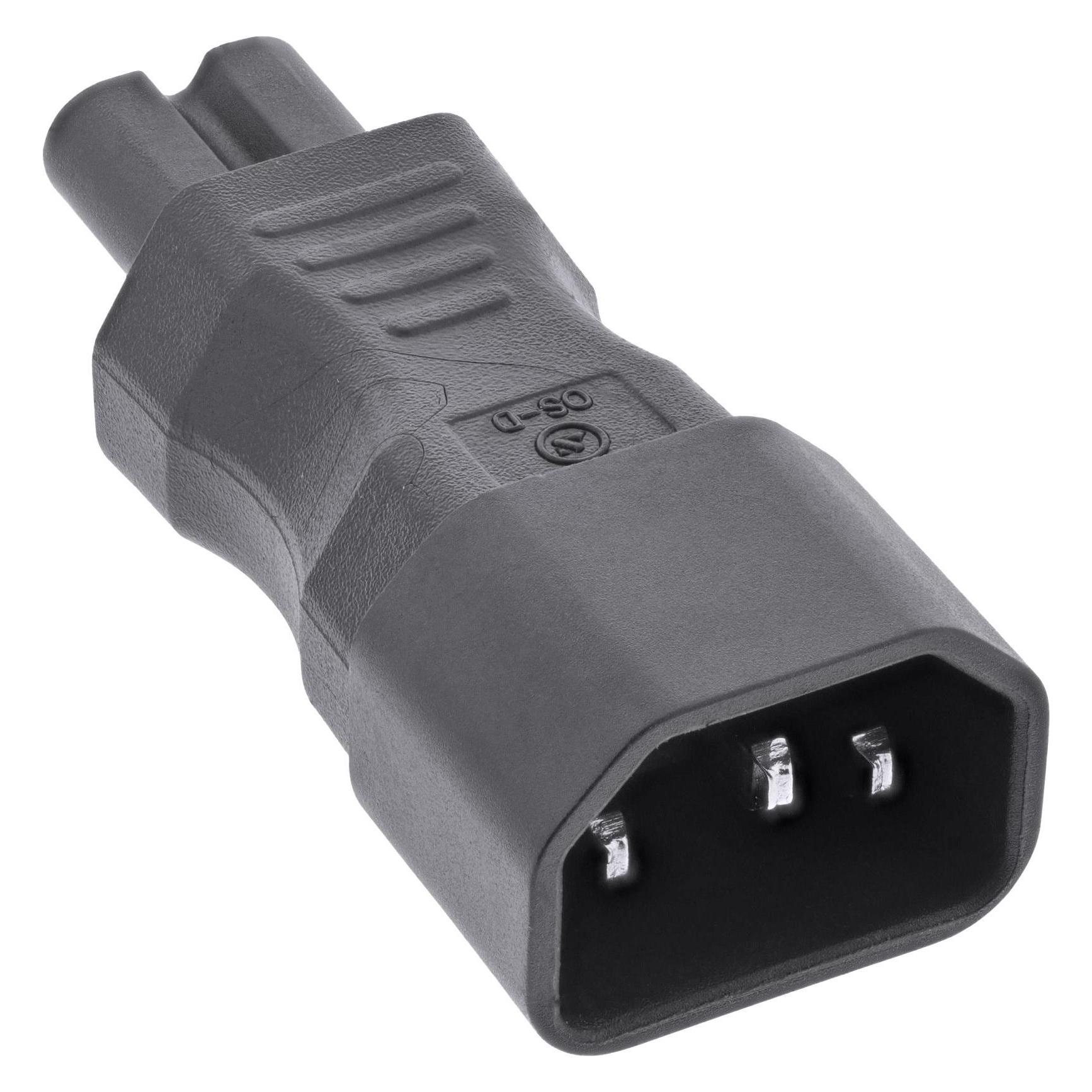 InLine Netzadapter IEC 60320 C14 / C7 (C14, C7) (16723C)