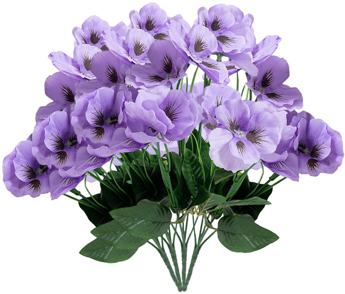 Whiqutey Kunstmatige Vlinderbloemen - Paars - Zijden Decoratie voor Bruiloften en Kamers