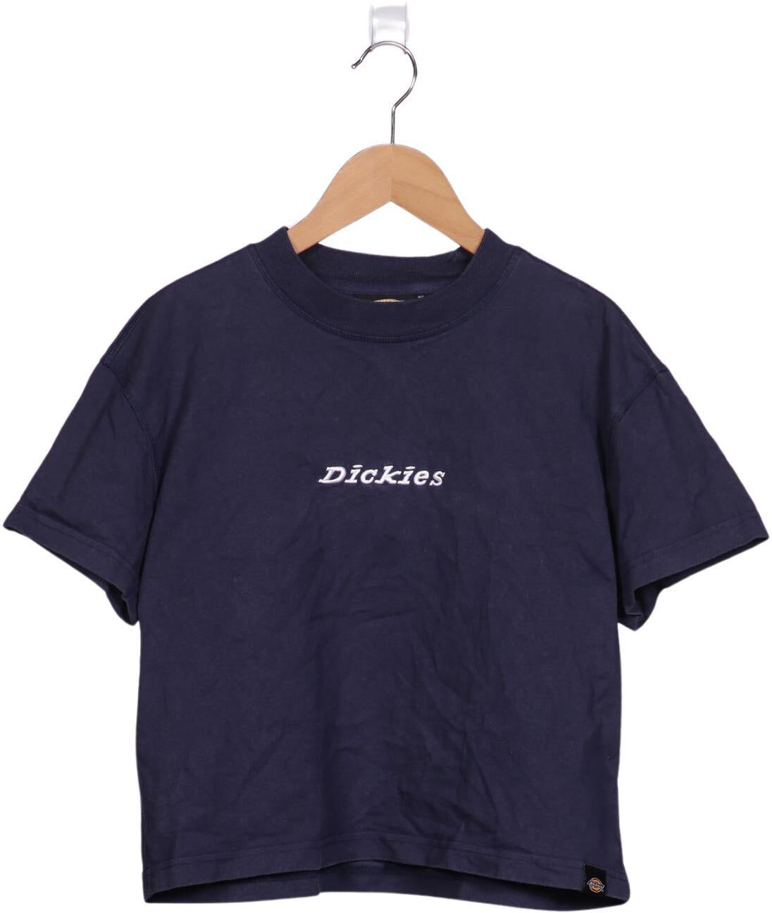 Dickies Damen T-Shirt, Marineblau, Gr. M, Baumwolle - Second Hand