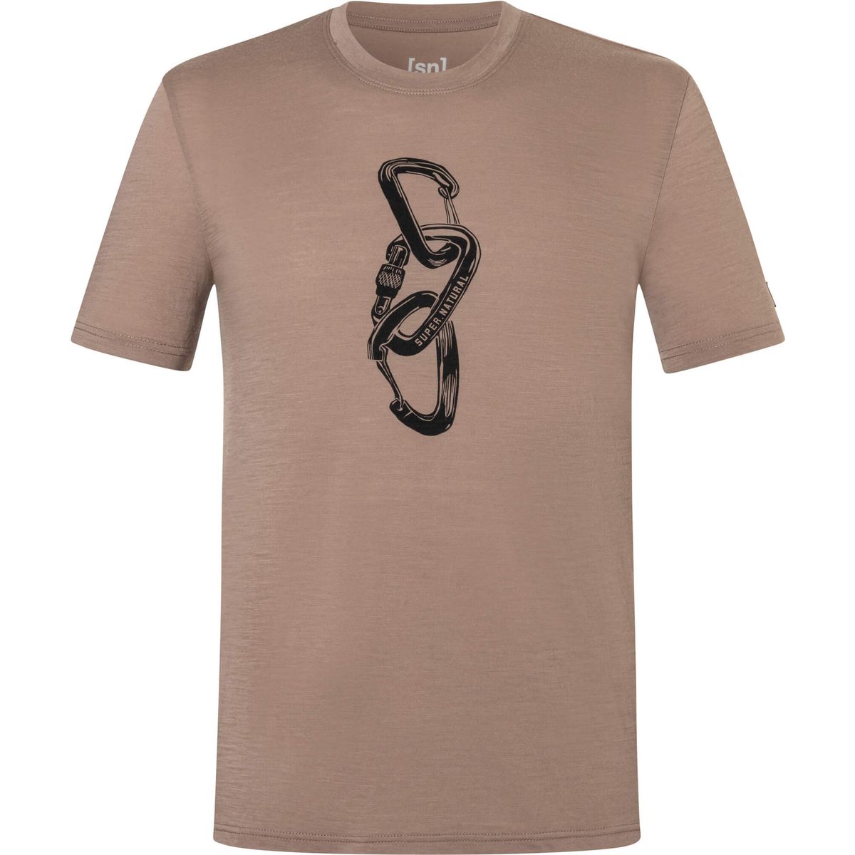 Super.Natural M Carabineri Tee mountain trail/jet black (97J) XL SNMP0114097JXL