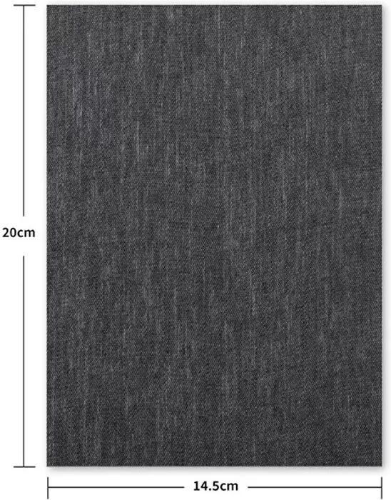 INF Lot de 5 pièces de patchs en jean thermocollants pour genoux, réparation de vêtements DIY Le noir