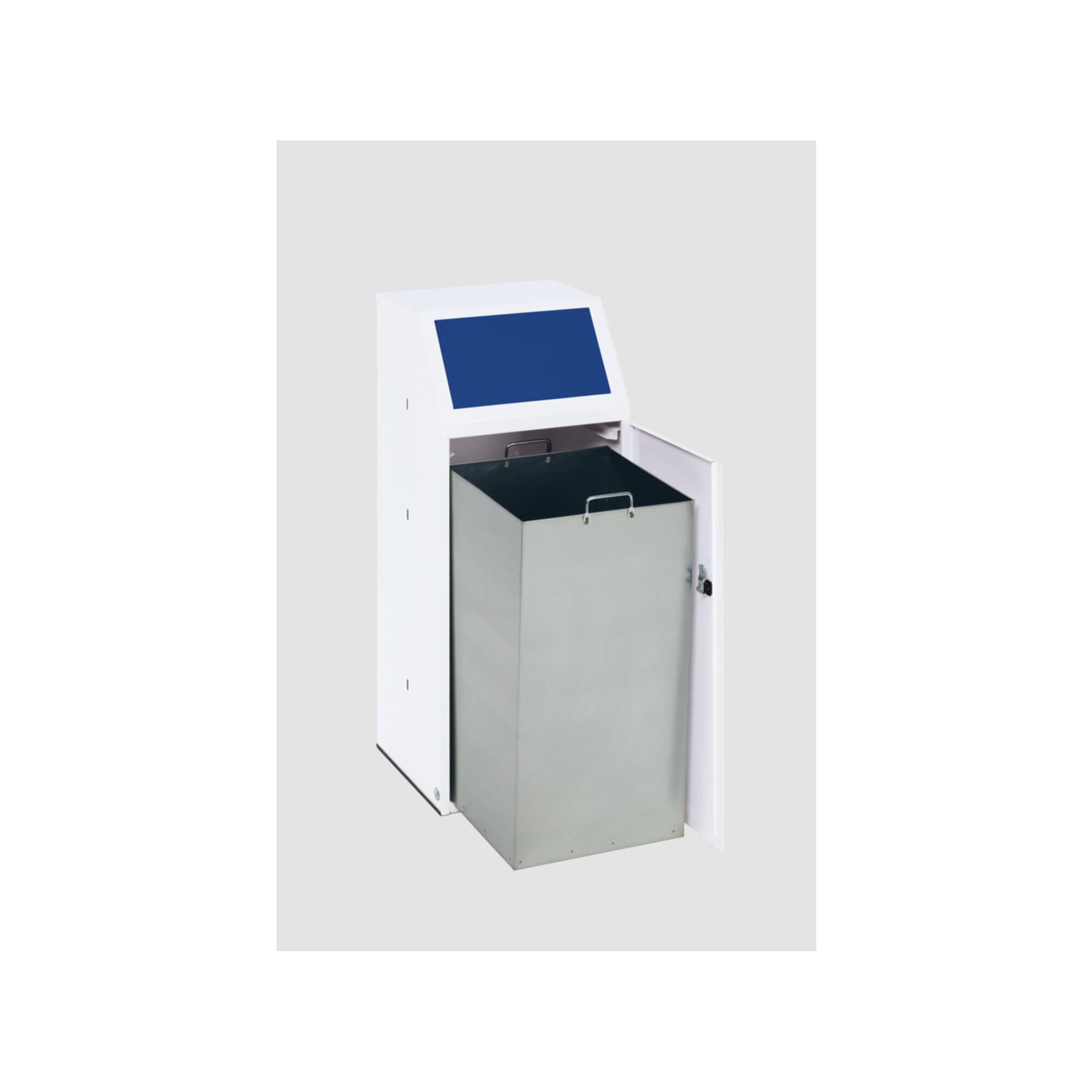 VAR Wertstoffsammler WSG 69 mit Fronttür und Inneneinsatz enzianblau 70 l (17162)