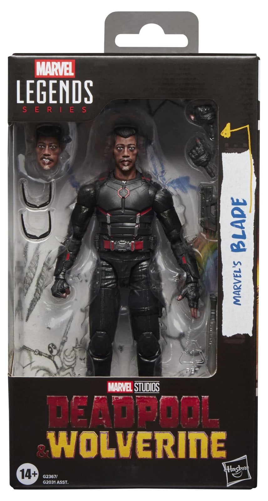 Hasbro Marvel Legends Serie Blade Deadpool & Wolverine Actiefiguur 15 cm