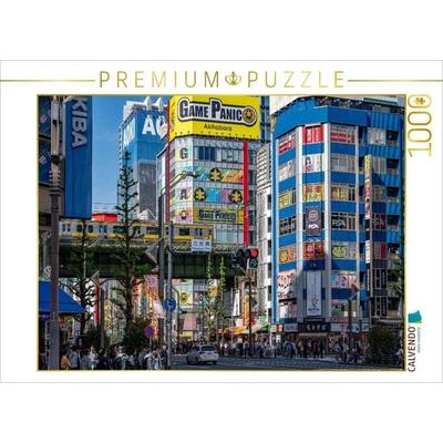 CALVENDO Puzzle Akihabara Electric Town mit U-Bahn | 1000 Teile Lege-Größe 64x48cm Foto-Puzzle für glückliche Stunden