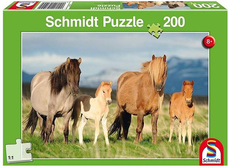Schmidt Puzzles - Famille Cheval - 200 pcs