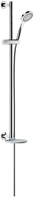 Keuco Set de douche IXMO chrome/blanc, rosace ronde (59587010901)
