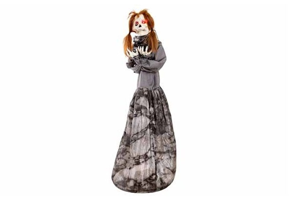 Cosy @ Home Skelet Peeping Girl Zwart H 120 x B 35 x D 20 cm
