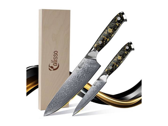 Calisso Messer-Set Küchenmesser Gold&Ash Line Messerset (1-tlg)
