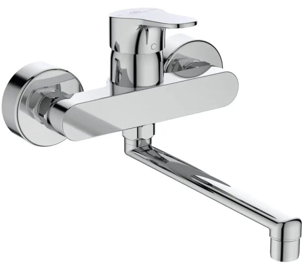 Ideal Standard Wandkeukenmengkraan CERABASE met draaibare uitloop, chroom