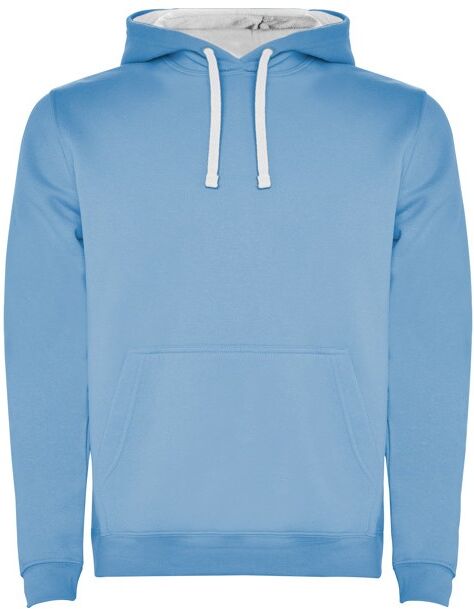 Sweat à capuche publicitaire en molleton gratté Urban XXXL BLEU CIEL/BLANC