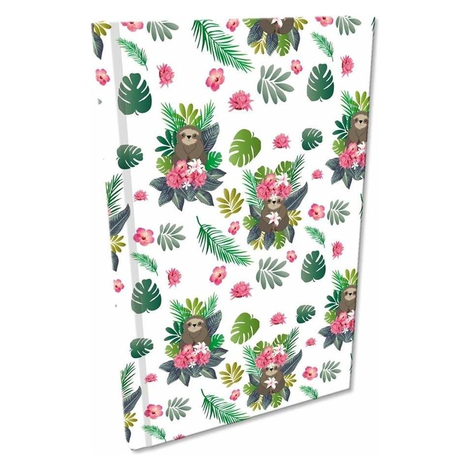 Bee-bee Notizbuch A5 Soft Touch Raster 80g Leniwce Mädchen (A5, Gepunktet, Weicher Einband) (47998009)