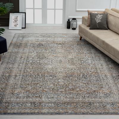 KALATY Camilla Vintage Blues/Rust Area Rug