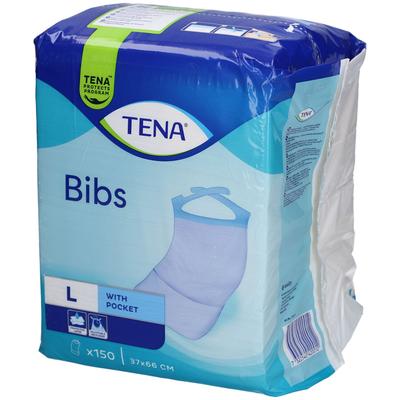 Tena Bib Schutzserviette M/L 37x68cm 150 Stk St Tücher