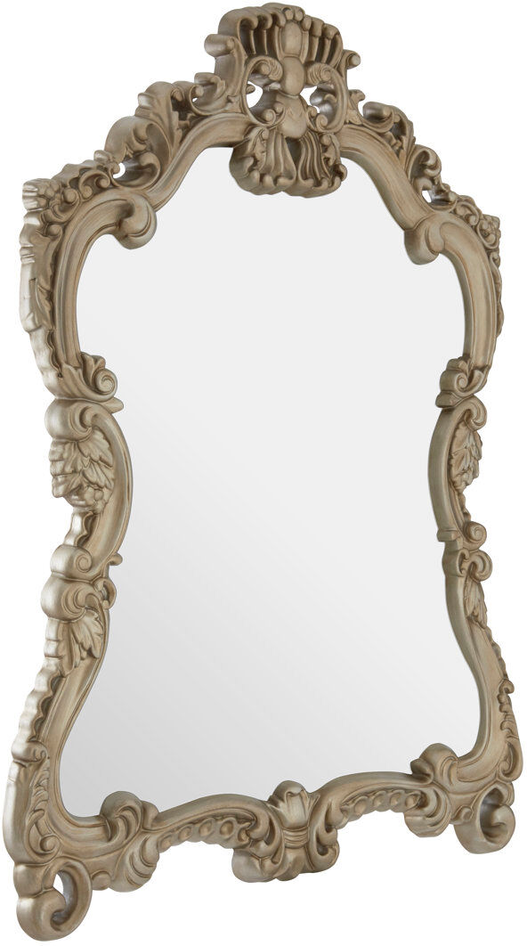 Astoria Grand Abberbury Plastic Flat Mirror Gold 114.5cm H X 82.5cm W X 4cm D