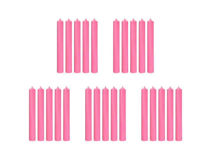 Stabkerze RAINBOW 25er-Set 18cm Rosa