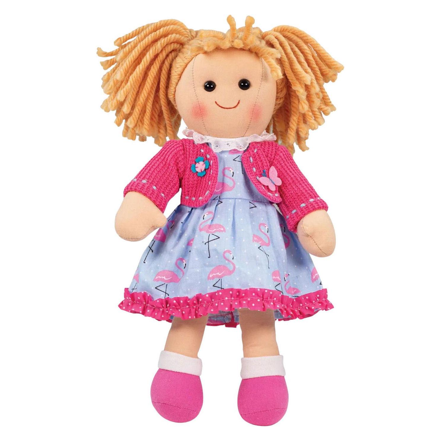 Bigjigs Spielzeug Maggie 30cm weiche Lappen-Puppe (BJD051)