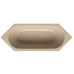 Bette BetteStarlet 6-Eck-Badewanne 2080-003 210x80x42cm, bahamabeige
