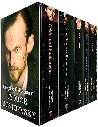 Classic Editions Fyodor Dostoevsky 6 Books Collection Set - Crime and Punishment, The Brothers Karamazov & More - Paperback Classic Russian Literature