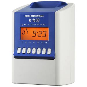 Bürk Zeiterfassungssystem K 1100, Stempeluhr, LC-Display