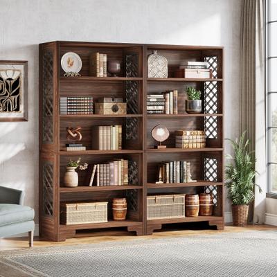 Bluebell 6-Tier Bookshelf Mid-Century Display Storage Shelf for Living Room