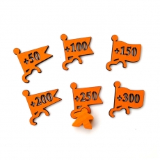 Hans im Glück Carcassonne - Wertungsfähnchen-Set ORANGE 293493