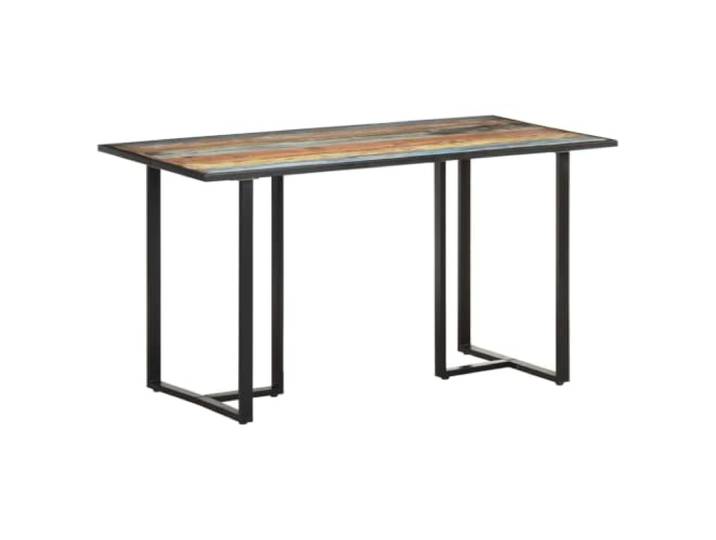 Makastle Esstisch 140 cm Recyceltes Massivholz