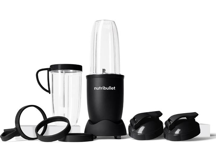 NUTRIBULLET Standmixer Pro Matt 900 W , schwarz (schwarz matt), B:13,6cm H:37cm, Zerkleinerer, Standmixer