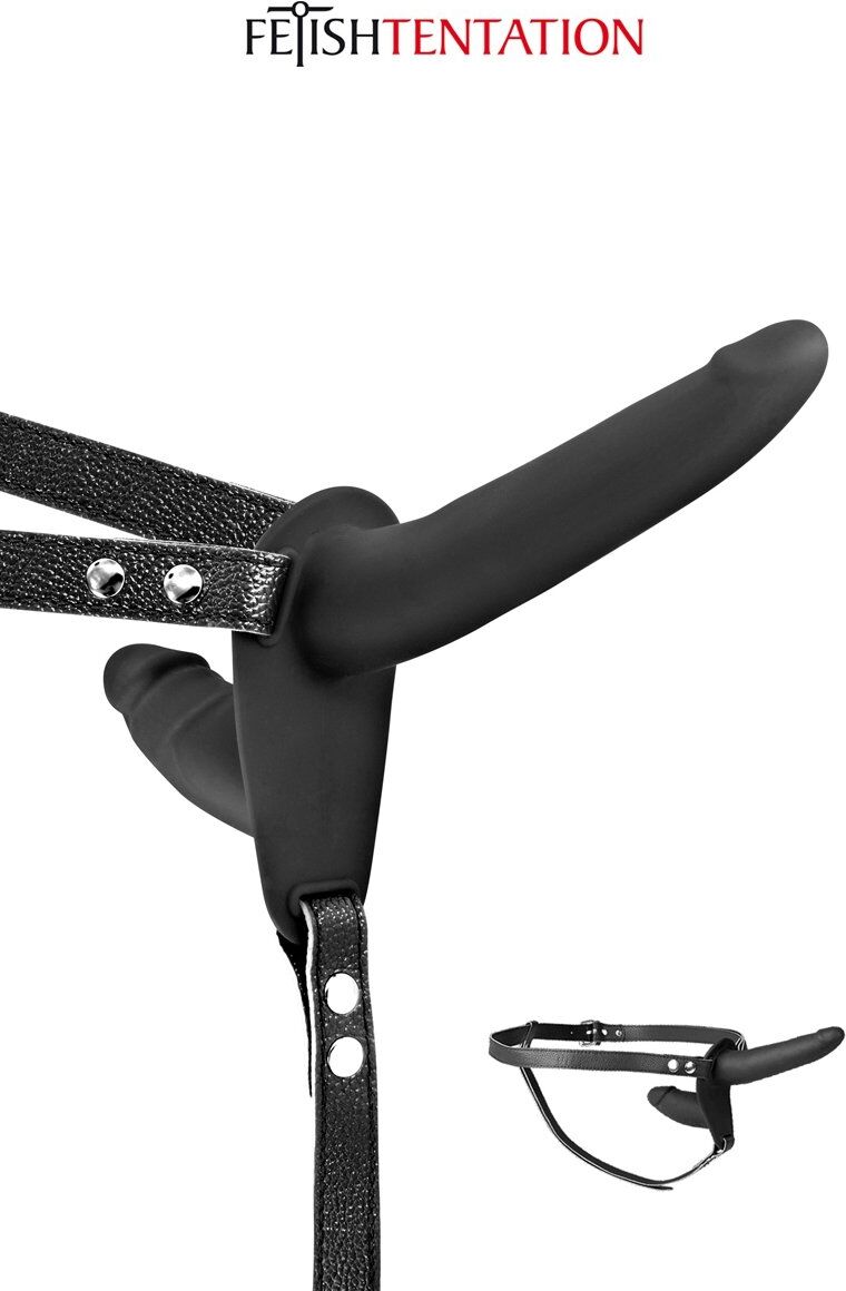 Fetish Tentation Double Gode Ceinture Noir