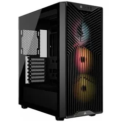 Corsair 3200D RS ARGB Mid-Tower Performance Case, Black (ATX, mATX, Mini-ITX), PC Gehäuse, Schwarz