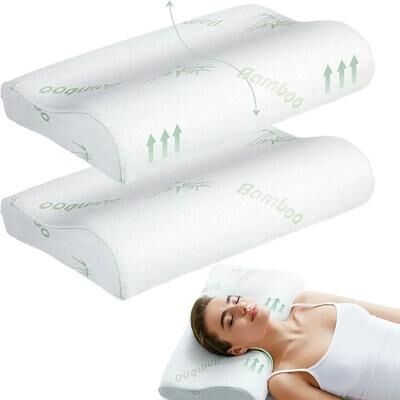 Uplifted Finds Bamboo Memory Foam Pillow 50 X 30 Cm Bamboo Memory Foam Pillow 50 X 30 Cm