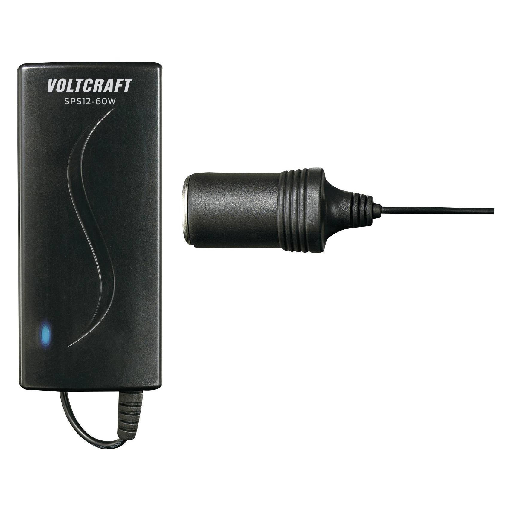 Voltcraft Tischnetzteil mit Kfz-Buchse SPS12-60W (SPS12-60W KFZ)