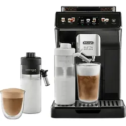 DELONGHI Eletta Explore ECAM450.55.G - 40 heiße und kalte Rezepte, 4 Benutzerprofile, einfache Bedienung, Kaffeevollautomat Grau