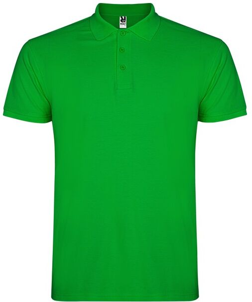 Polo manches courtes personnalisé en coton 200 g/m² Star M Vert Prairie