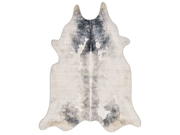 Tapis en peau de vache artificielle blanc 150x190