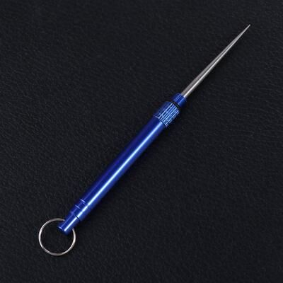 Modern Mode Marketplace Portable Metal Toothpick With Holder Reusable Fruit Fork For Travel blue