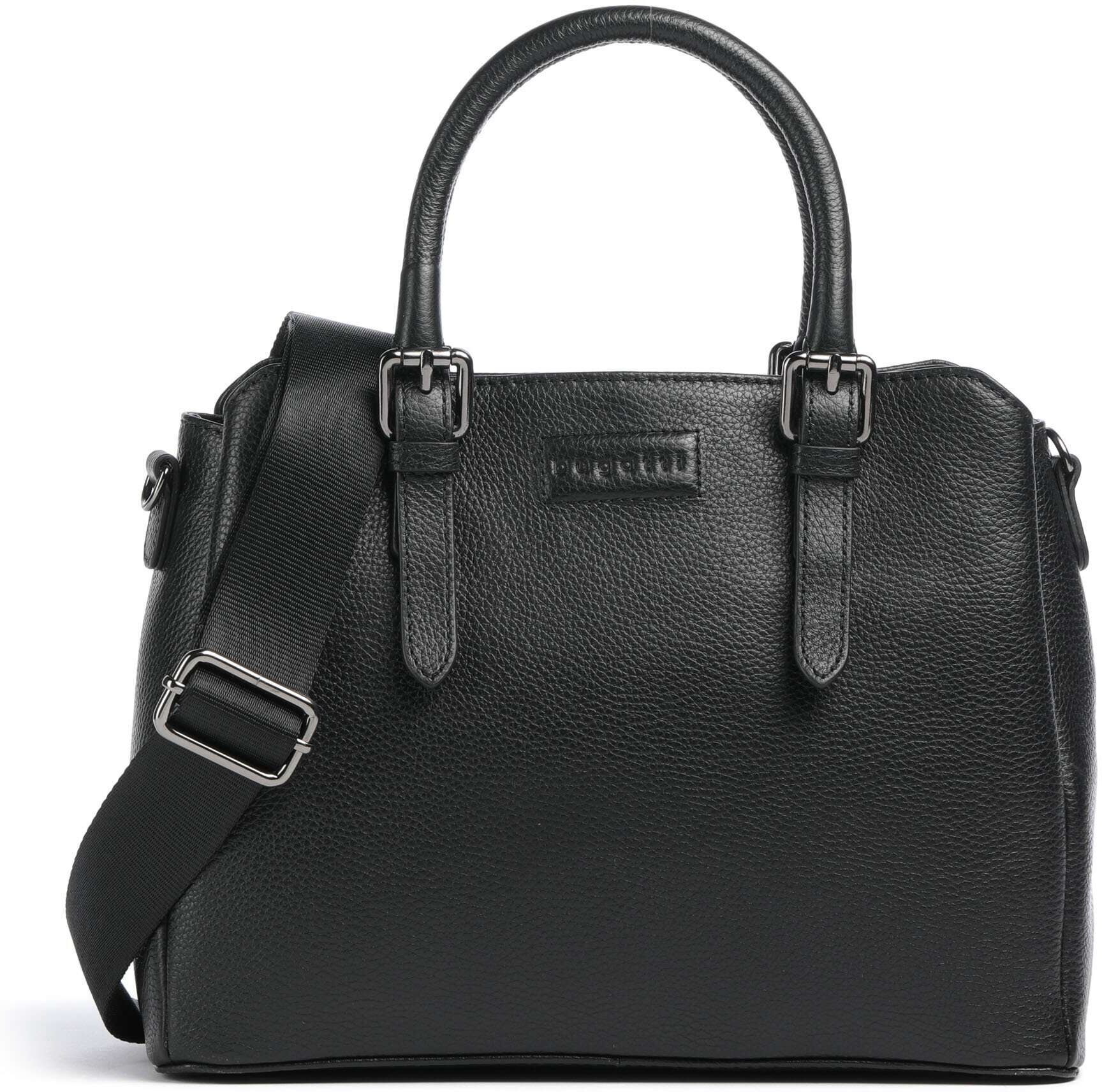 Bugatti Elsa Handtasche aus Leder, schwarz