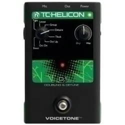 TC Helicon VoiceTone D1 Dämpfer/Verstimmungsgerät (Gitarre, Mikrofon), Effektpedal