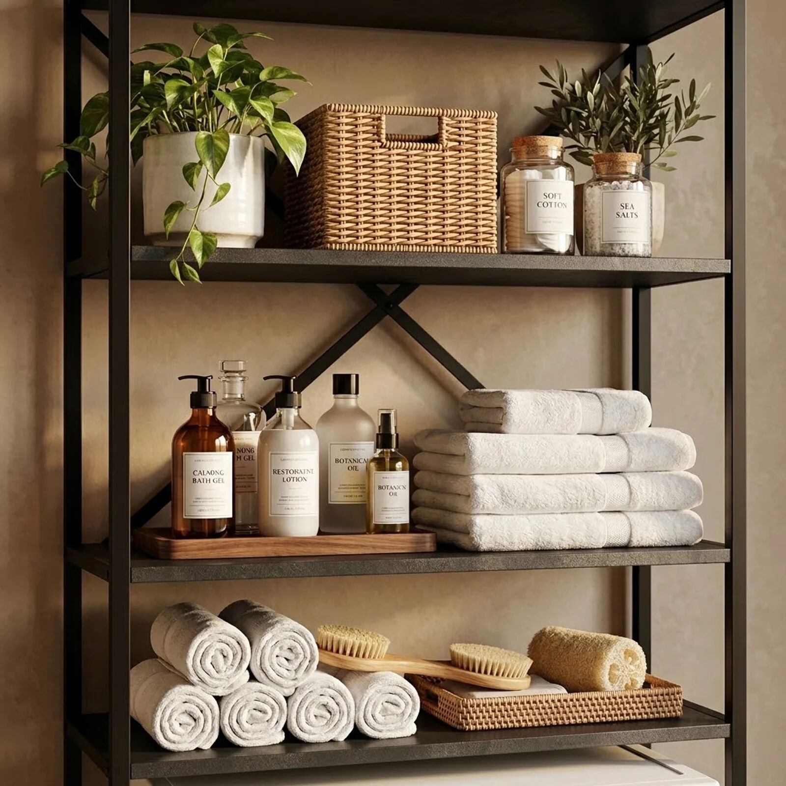 garneroarredamenti Mobile lavatrice 66x160h cm industrial metallo antracite Loft